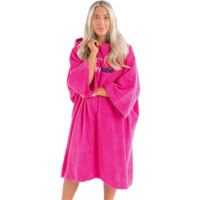 2024 Dryrobe Toalla Con Capucha De Algodn Orgnico Cambio Robe V3 DOCTV3 - Pink